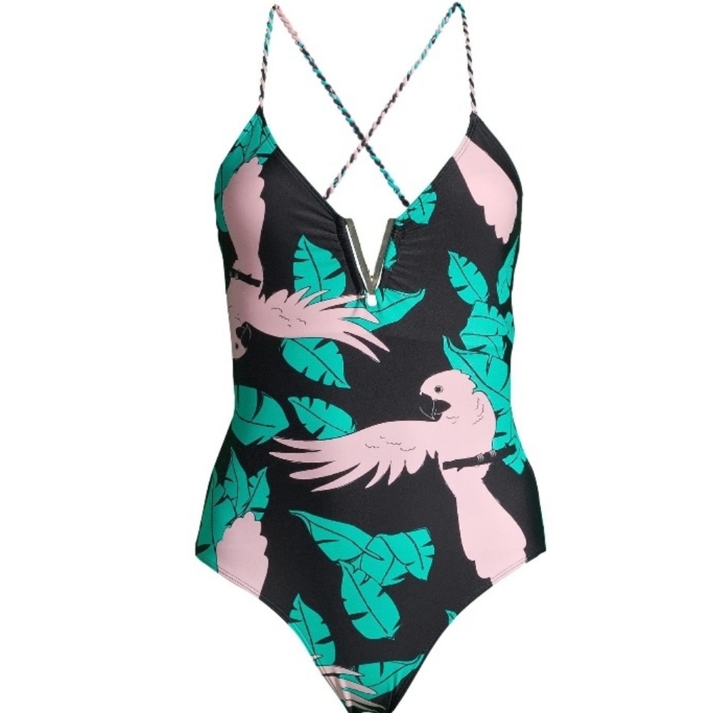 One piece black swimsuit